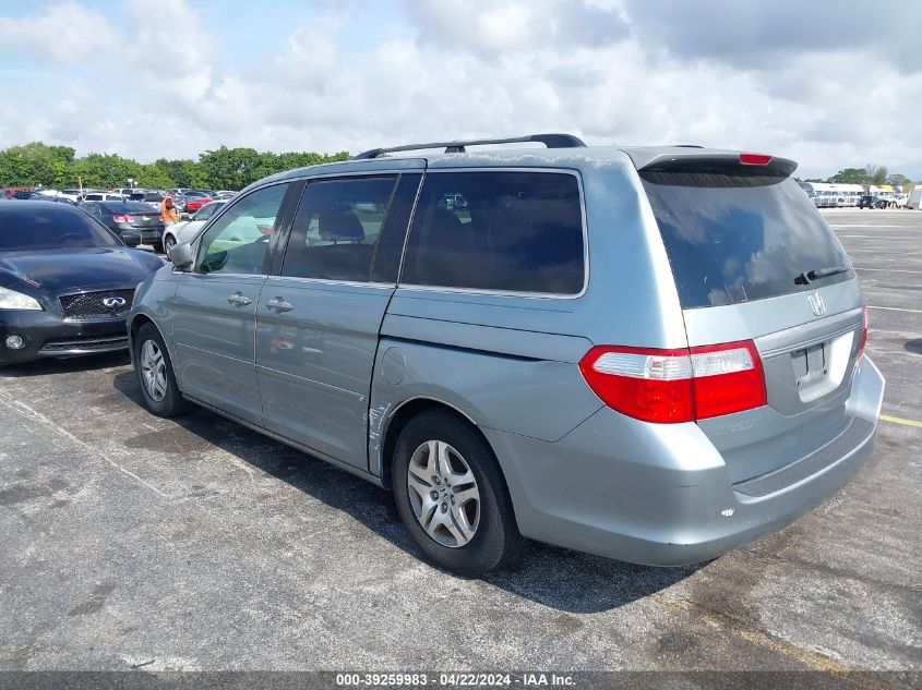 2007 Honda Odyssey Ex-L VIN: 5FNRL387X7B018177 Lot: 39219178