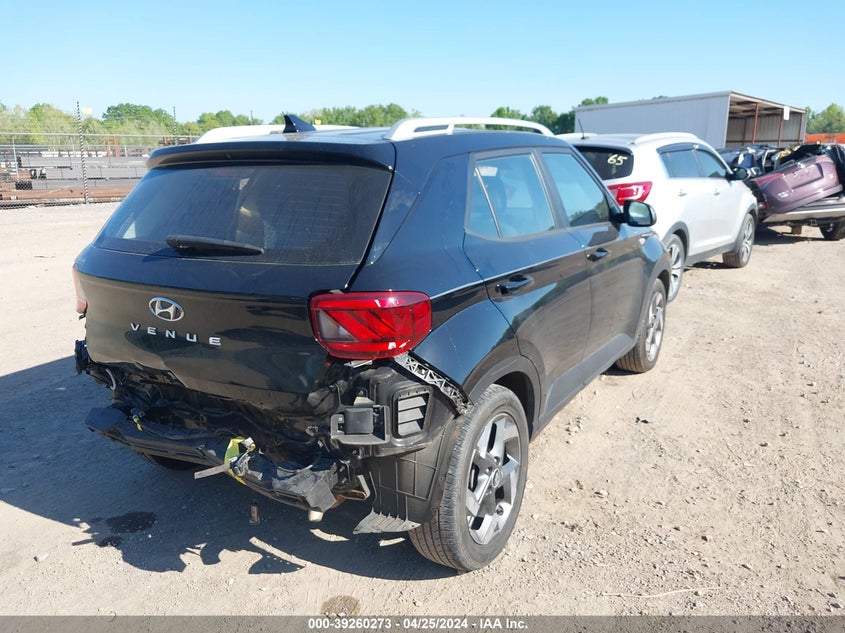 2022 Hyundai Venue Sel VIN: KMHRC8A30NU134640 Lot: 39260273
