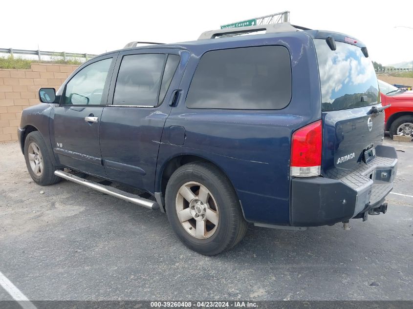 2006 Nissan Armada Se VIN: 5N1AA08A76N734642 Lot: 39260408