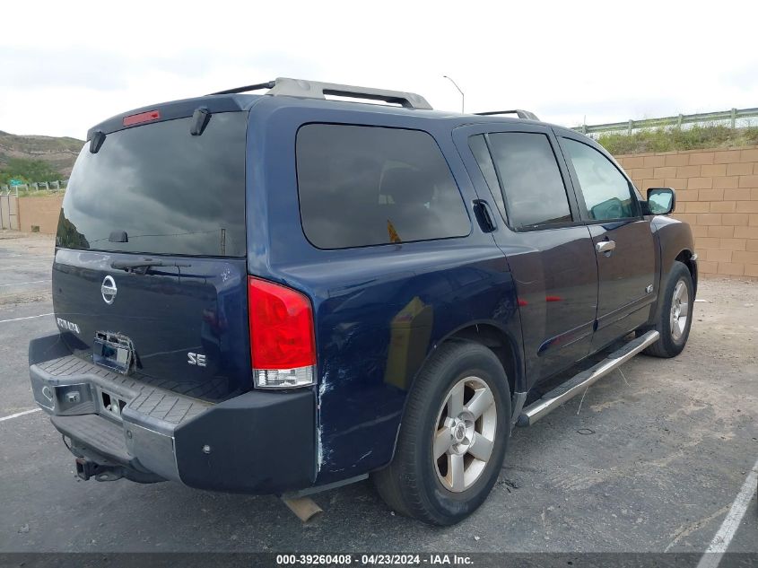 5N1AA08A76N734642 2006 Nissan Armada Se