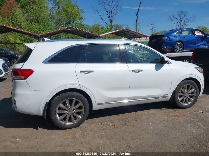 2016 Kia Sorento 3.3L Sxl VIN: 5XYPKDA50GG135557 Lot: 39260536