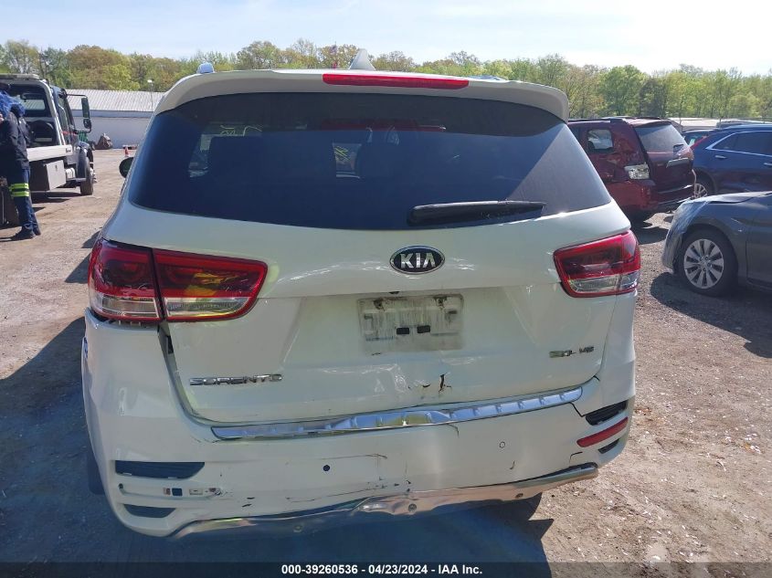 2016 Kia Sorento 3.3L Sxl VIN: 5XYPKDA50GG135557 Lot: 39260536