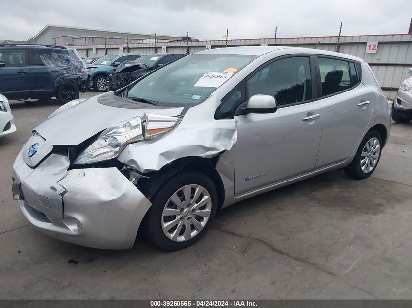 2014 Nissan Leaf S VIN: 1N4AZ0CP9EC337796 Lot: 39260565