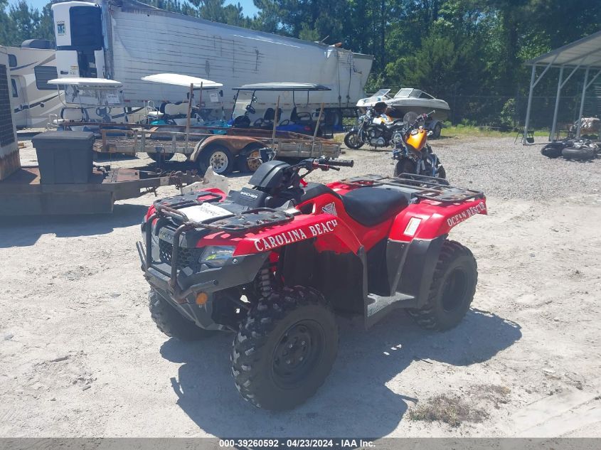 2021 Honda Trx420Tm VIN: 1HFTE390XM470513 Lot: 39260592