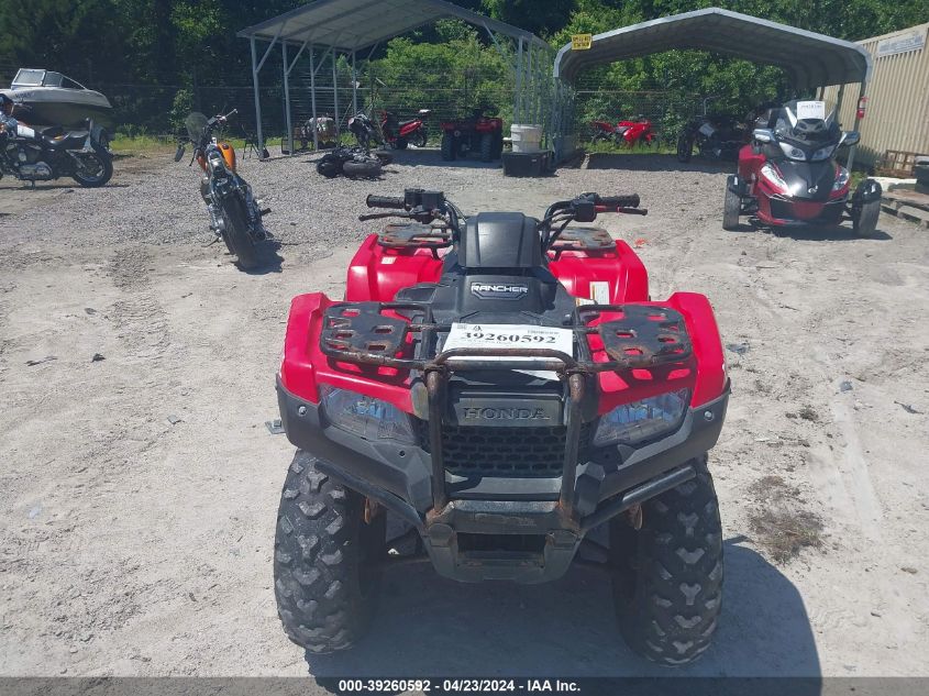 2021 Honda Trx420Tm VIN: 1HFTE390XM470513 Lot: 39260592