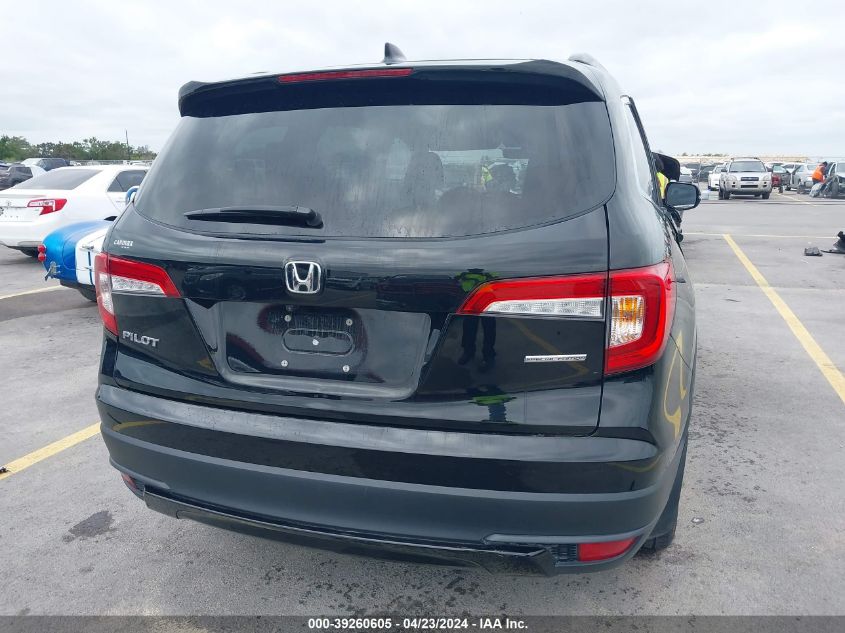 2021 Honda Pilot 2Wd Special Edition VIN: 5FNYF5H29MB003278 Lot: 39260605