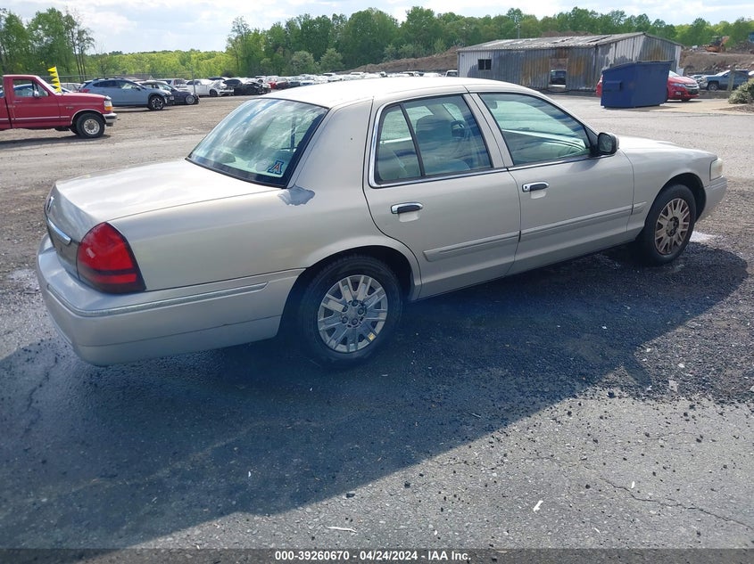 2006 Mercury Grand Marquis Gs VIN: 2MEFM74W86X604121 Lot: 39260670