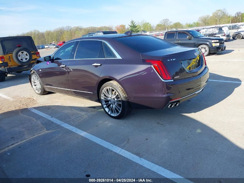2018 Cadillac Ct6 Premium Luxury VIN: 1G6KF5RS7JU109125 Lot: 39261014