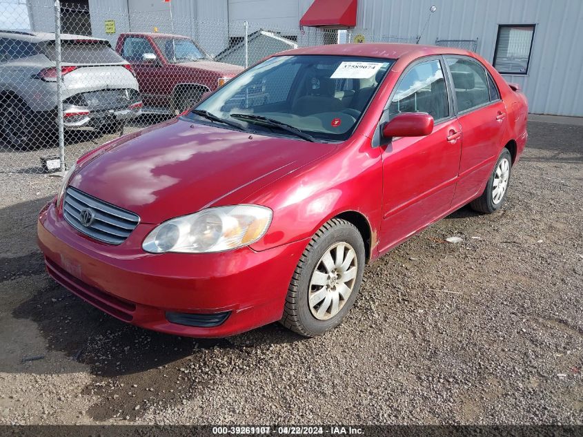 2004 Toyota Corolla Le VIN: JTDBR38E442046280 Lot: 39261107