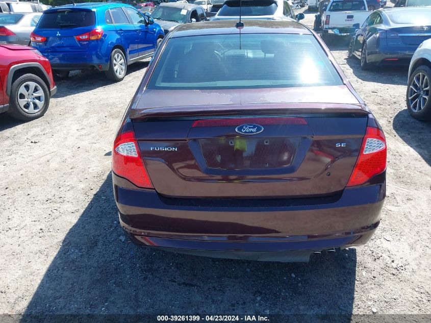 2011 Ford Fusion Se VIN: 3FAHP0HA6BR206637 Lot: 39261399