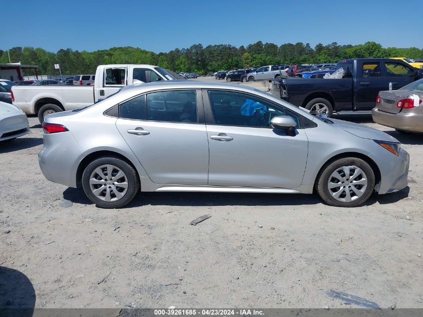 2021 Toyota Corolla Le VIN: 5YFEPMAE7MP165283 Lot: 39261685