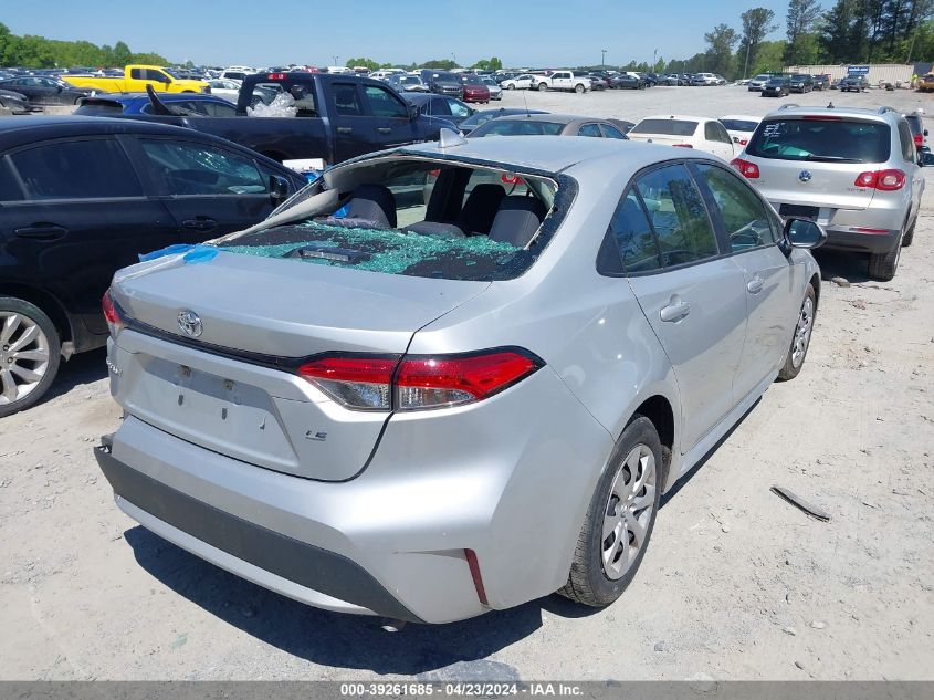 2021 Toyota Corolla Le VIN: 5YFEPMAE7MP165283 Lot: 39261685