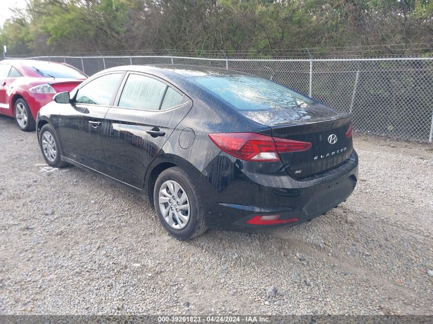 2019 Hyundai Elantra Se VIN: KMHD74LF3KU791426 Lot: 39261823