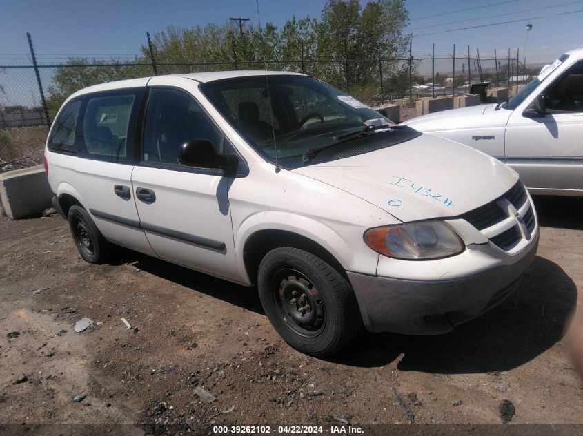 2005 Dodge Caravan Se VIN: 1D4GP25E15B237590 Lot: 39262102