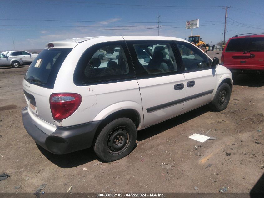 2005 Dodge Caravan Se VIN: 1D4GP25E15B237590 Lot: 39262102