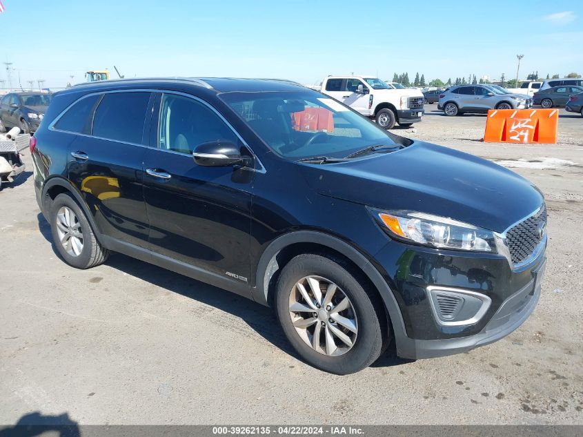 2016 KIA SORENTO 3.3L LX - 5XYPGDA54GG106693