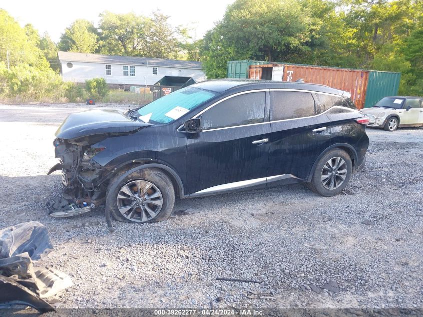 2017 Nissan Murano Sv VIN: 5N1AZ2MH5HN113958 Lot: 39262277