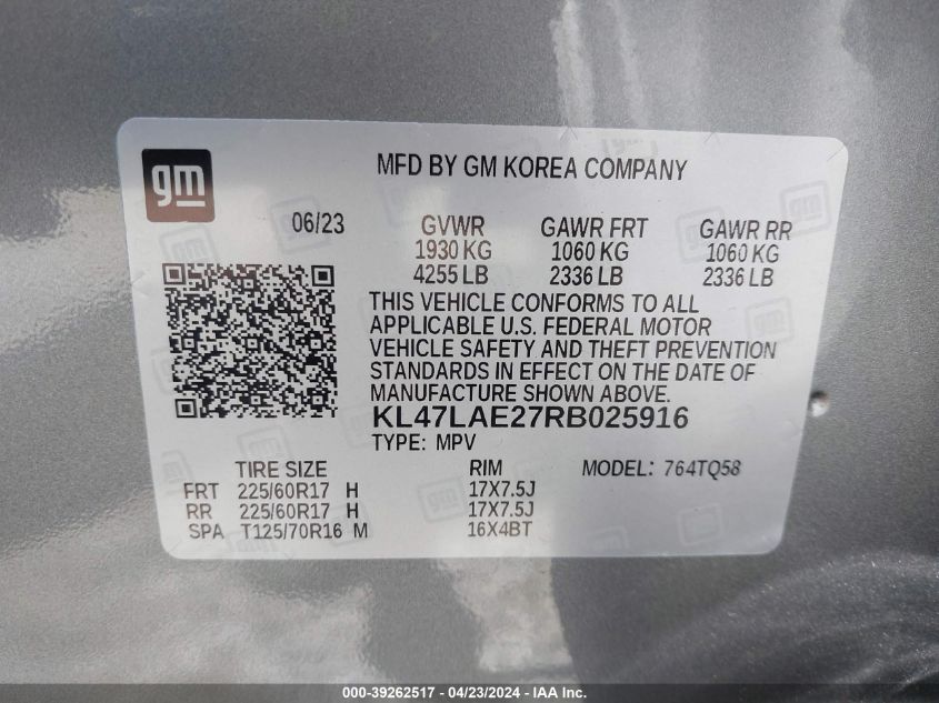 KL47LAE27RB025916 2024 Buick Envista Preferred Fwd