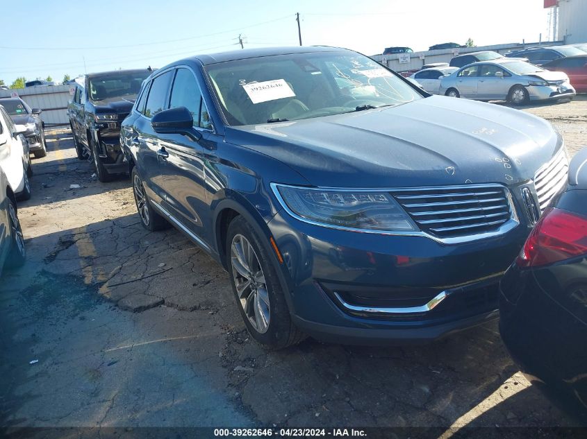 VIN 2LMTJ8LP5GBL41243 2016 LINCOLN MKX no.1