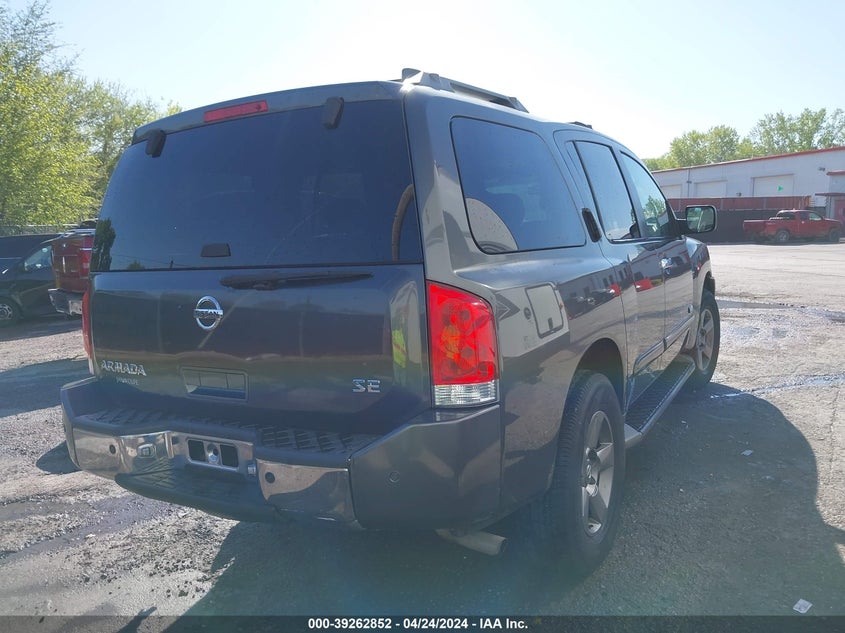 2005 Nissan Armada Se VIN: 5N1AA08B35N716162 Lot: 39262852