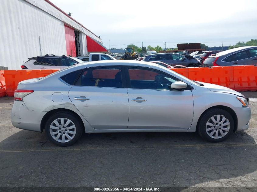 2015 Nissan Sentra S VIN: 3N1AB7AP7FY349368 Lot: 39262856