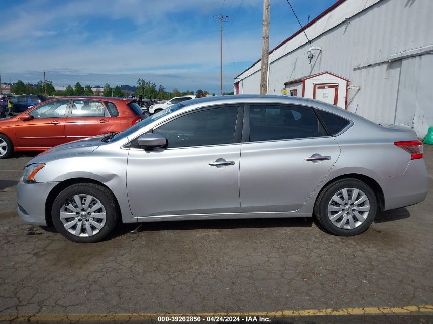 2015 Nissan Sentra S VIN: 3N1AB7AP7FY349368 Lot: 39262856