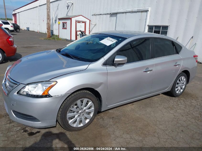 2015 Nissan Sentra S VIN: 3N1AB7AP7FY349368 Lot: 39262856