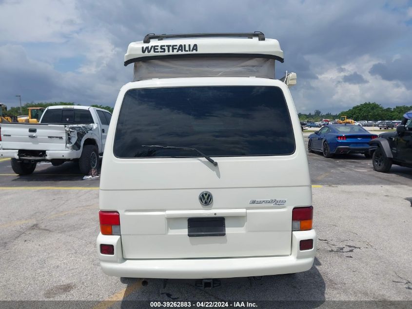 2003 Volkswagen Eurovan Mv VIN: WV2EB47003H000892 Lot: 39262883