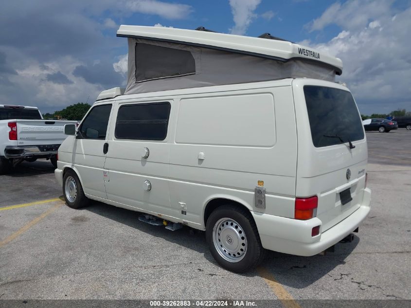 2003 Volkswagen Eurovan Mv VIN: WV2EB47003H000892 Lot: 39262883