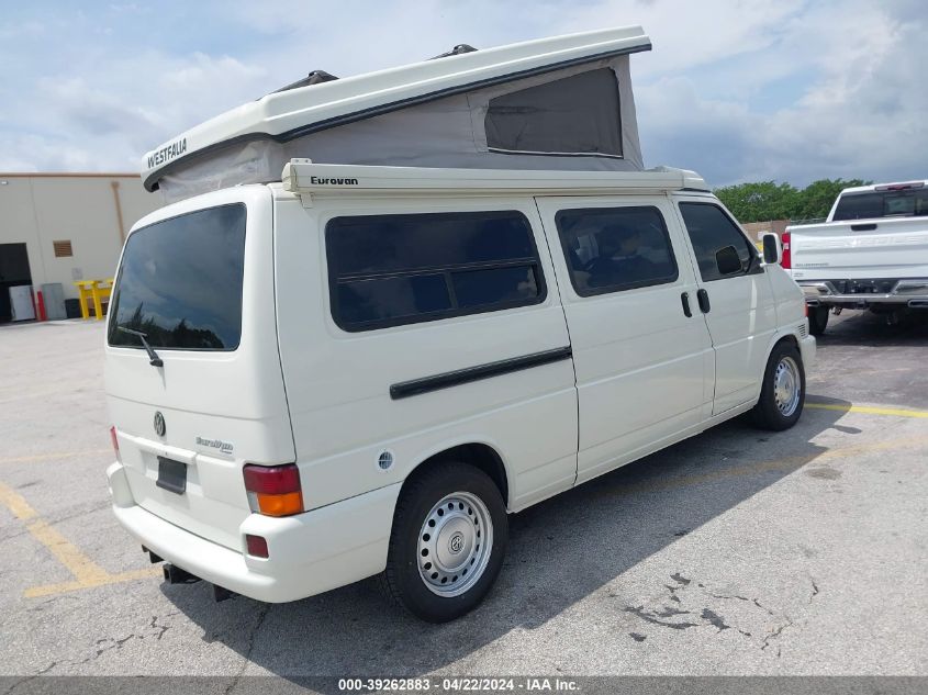 2003 Volkswagen Eurovan Mv VIN: WV2EB47003H000892 Lot: 39262883