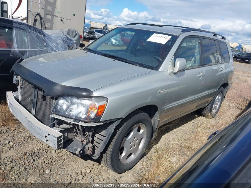 2005 Toyota Highlander Limited V6 VIN: JTEEP21A250126108 Lot: 39262915