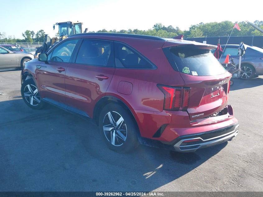 VIN 5XYRL4LC5PG201070 2023 KIA SORENTO S