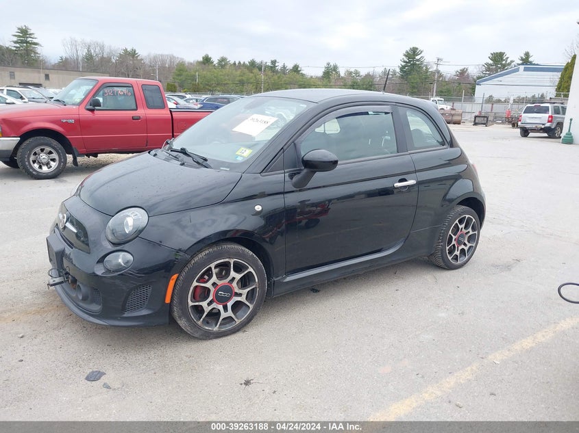 2013 Fiat 500 Turbo Cattiva VIN: 3C3CFFHH4DT744612 Lot: 39263188