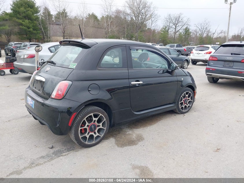 2013 Fiat 500 Turbo Cattiva VIN: 3C3CFFHH4DT744612 Lot: 39263188