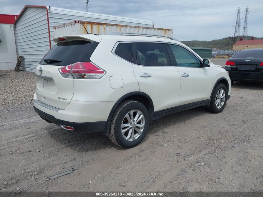 2016 Nissan Rogue Sv VIN: 5N1AT2MV0GC922916 Lot: 39263218