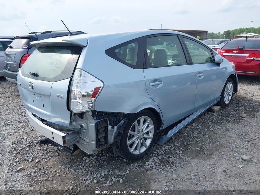 2012 Toyota Prius V Five VIN: JTDZN3EU4C3174100 Lot: 39263434