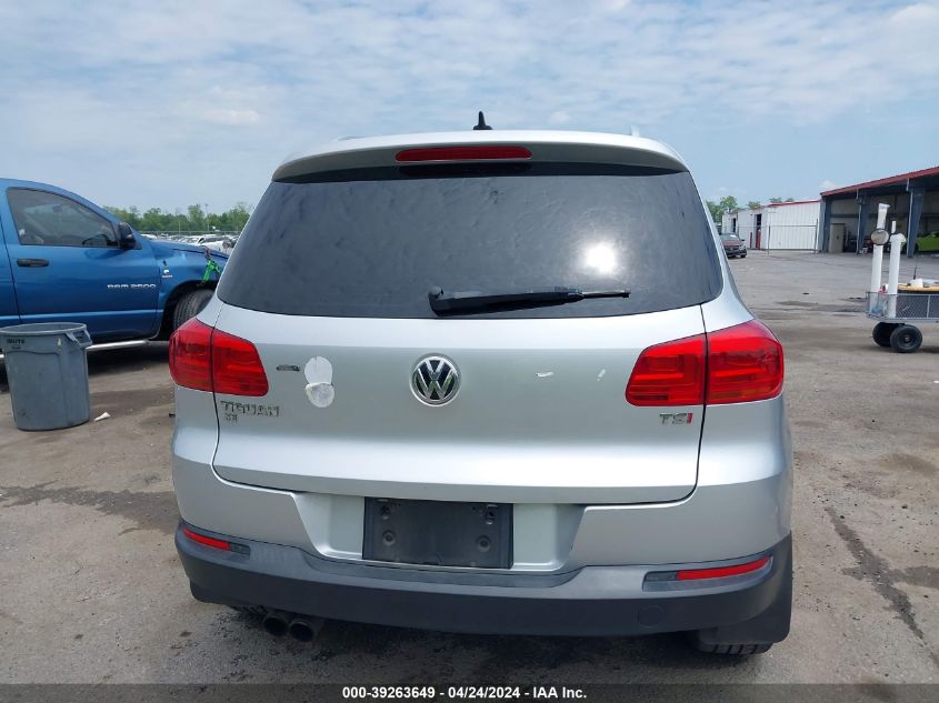 2016 Volkswagen Tiguan Se VIN: WVGAV7AX9GW503832 Lot: 39263649