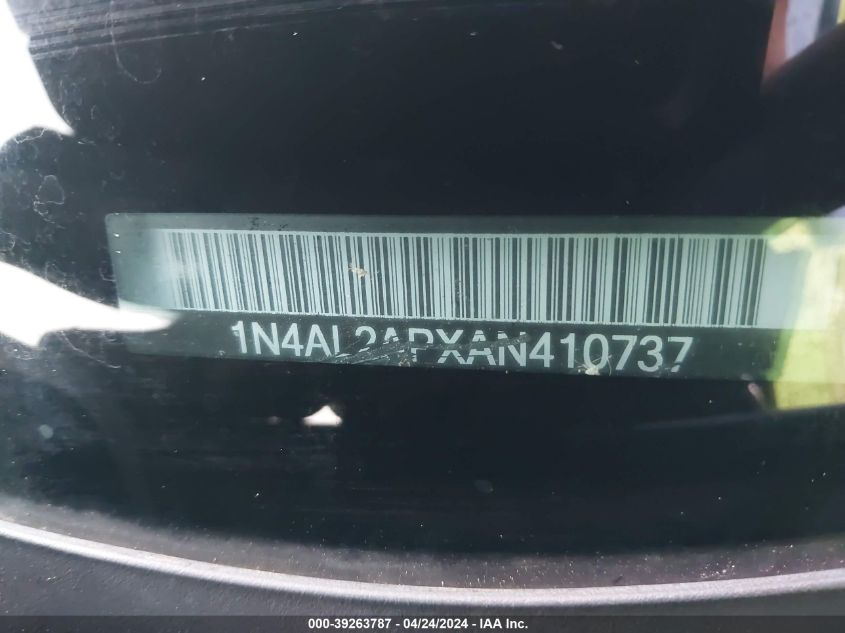 1N4AL2APXAN410737 2010 Nissan Altima 2.5 S