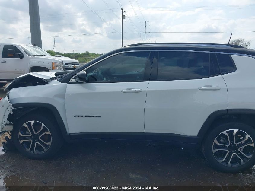 2022 Jeep Compass Limited 4X4 VIN: 3C4NJDCB3NT154008 Lot: 39263822