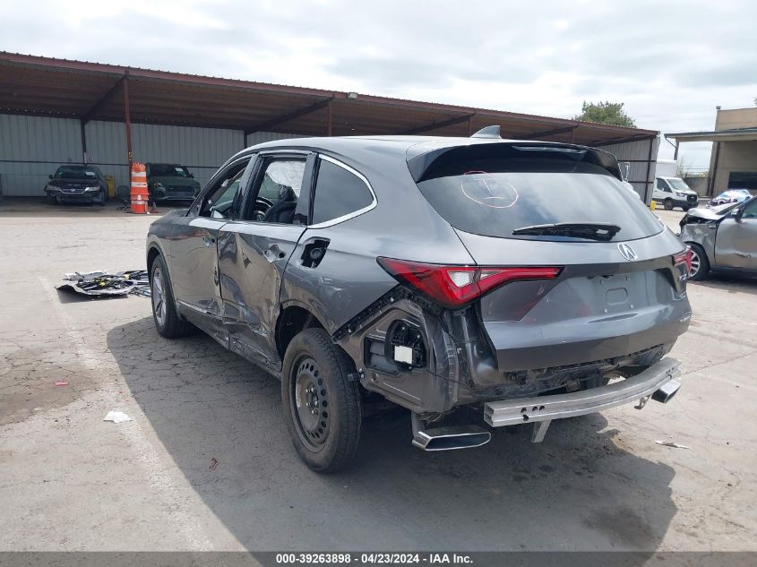 2022 Acura Mdx Standard VIN: 5J8YE1H37NL016289 Lot: 39263898