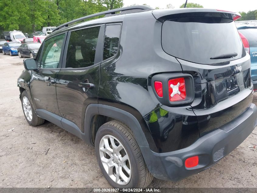 2017 Jeep Renegade Latitude Fwd VIN: ZACCJABB2HPE63388 Lot: 39263927