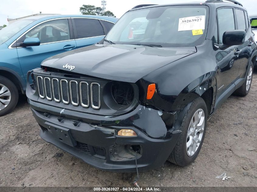 2017 Jeep Renegade Latitude Fwd VIN: ZACCJABB2HPE63388 Lot: 39263927