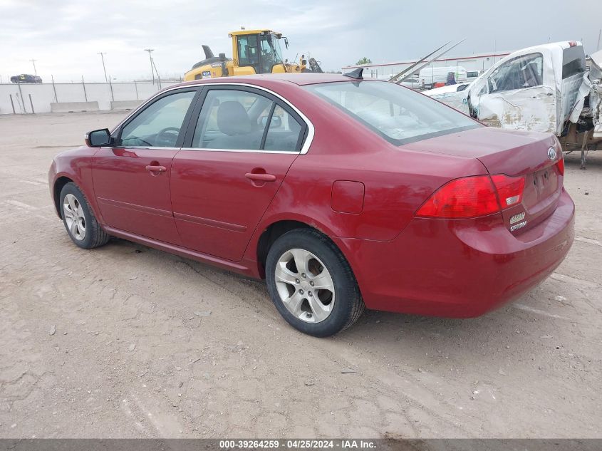 2009 Kia Optima Lx VIN: KNAGE228895323255 Lot: 39264259