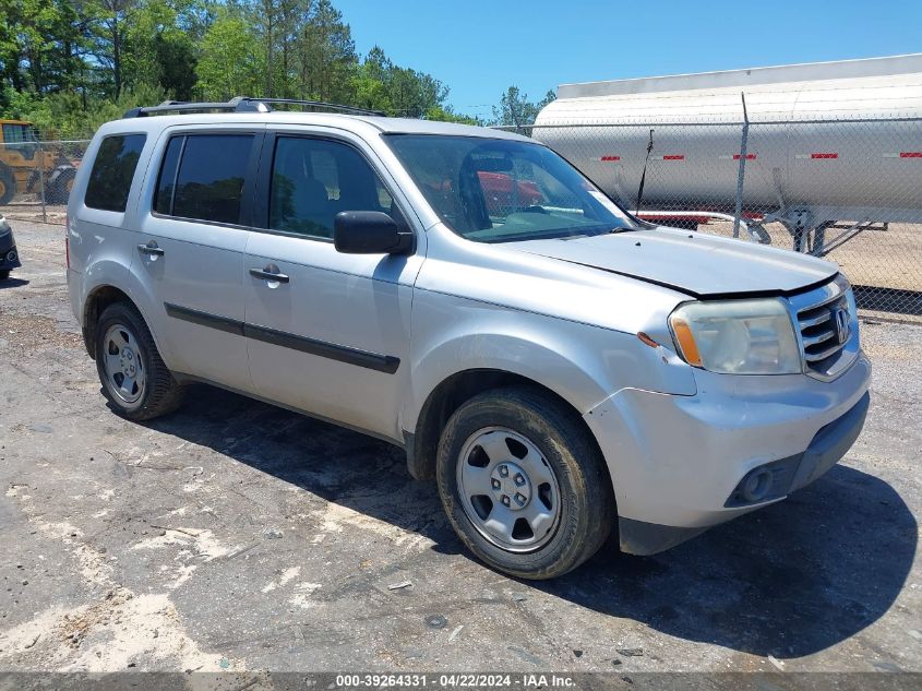 2014 Honda Pilot Lx VIN: 5FNYF3H25EB016759 Lot: 39264331