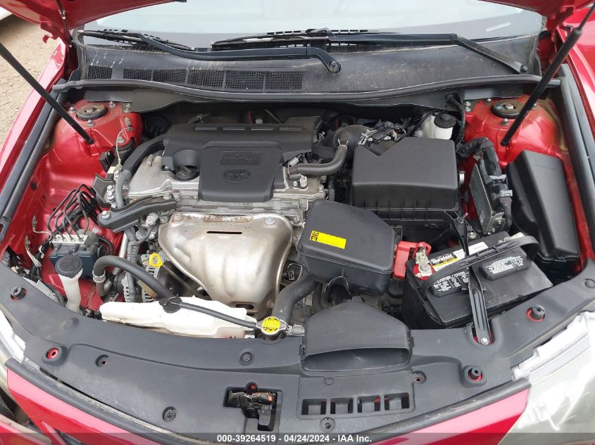 2012 Toyota Camry Se VIN: 4T1BF1FK5CU572843 Lot: 39264519