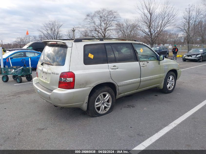 2005 Toyota Highlander Limited V6 VIN: JTEEP21A750101530 Lot: 39265038