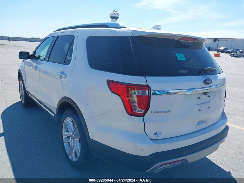 VIN 1FM5K8F85HGA99182 2017 FORD EXPLORER LIMITED