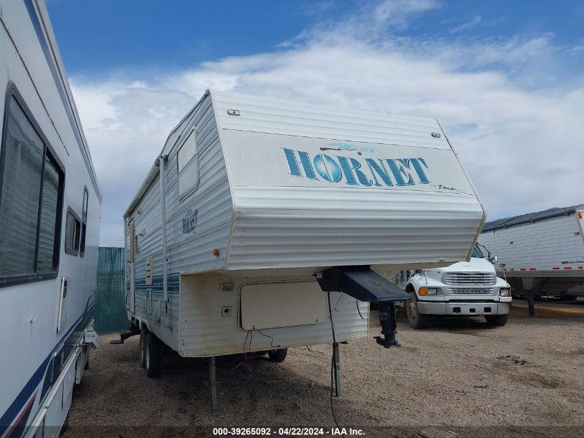 1998 Hornet Travel Trailer VIN: 44HFH0L29W4015615 Lot: 39265092