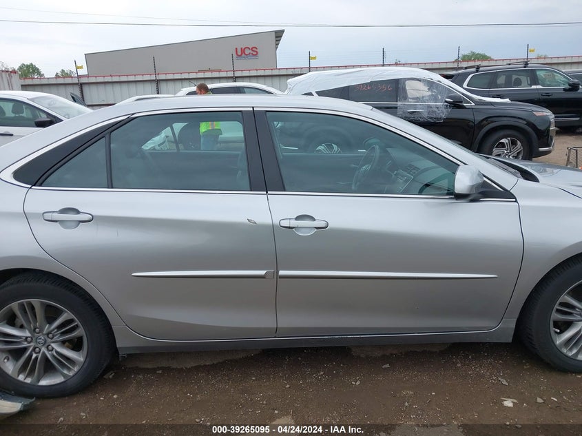 2016 Toyota Camry Se VIN: 4T1BF1FKXGU607057 Lot: 39265095