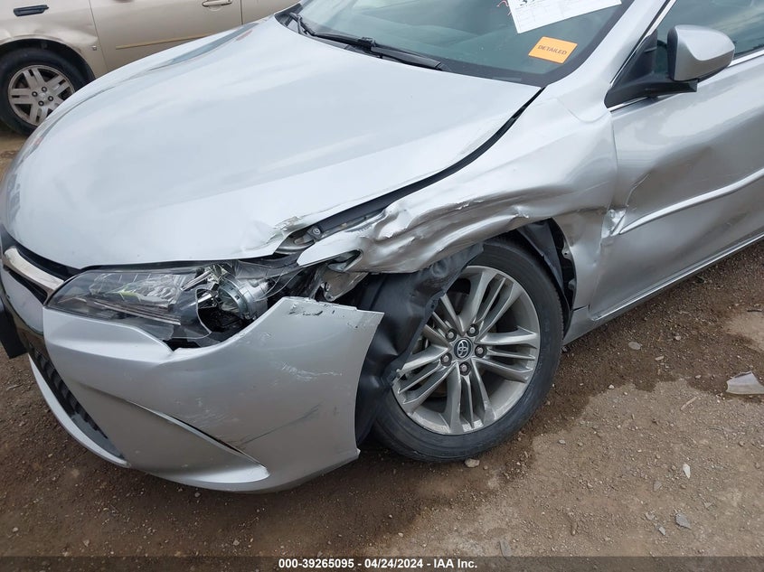 2016 Toyota Camry Se VIN: 4T1BF1FKXGU607057 Lot: 39265095